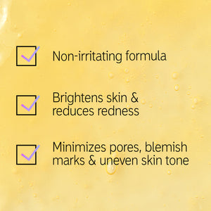 Apple Cider Vinegar Acid Peel texture shot with text overlay listing 3 key benefits