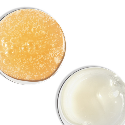 Clean & Healthy Scalp Duo + Scalp Massager texture shots